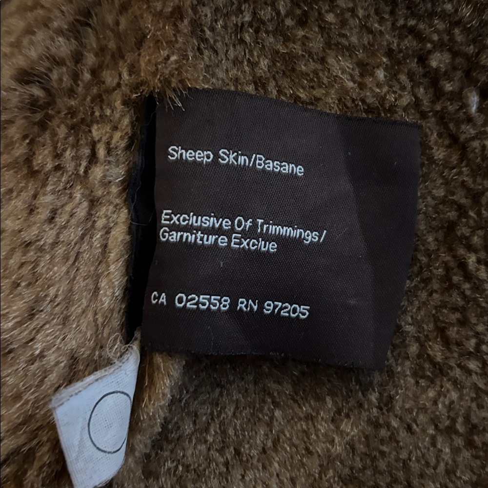 Danier Brown Shearling Coat - Picture 12 of 14